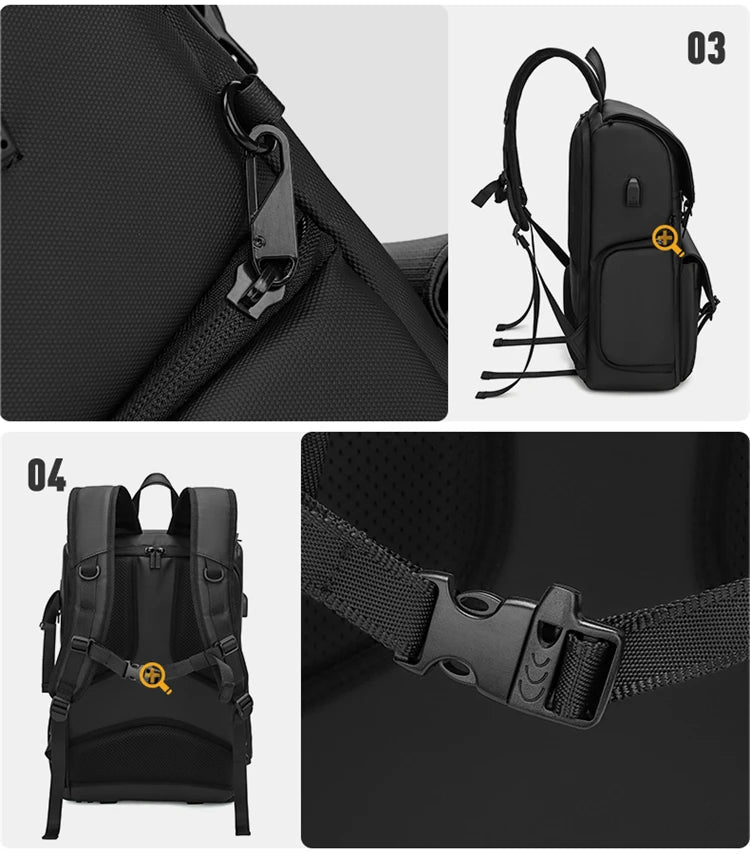 VoltNest Large Capacity Camera Backpack | Oxford Cloth DSLR Photography Travel Bag - VoltNest