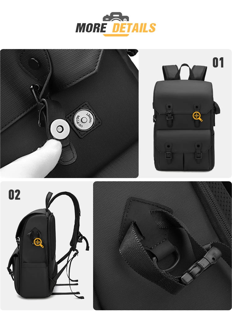 VoltNest Large Capacity Camera Backpack | Oxford Cloth DSLR Photography Travel Bag - VoltNest