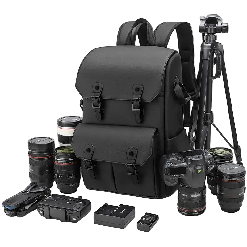 VoltNest Large Capacity Camera Backpack | Oxford Cloth DSLR Photography Travel Bag - VoltNest