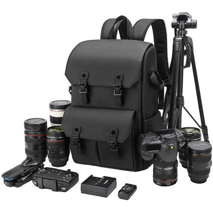 VoltNest Large Capacity Camera Backpack | Oxford Cloth DSLR Photography Travel Bag - VoltNest