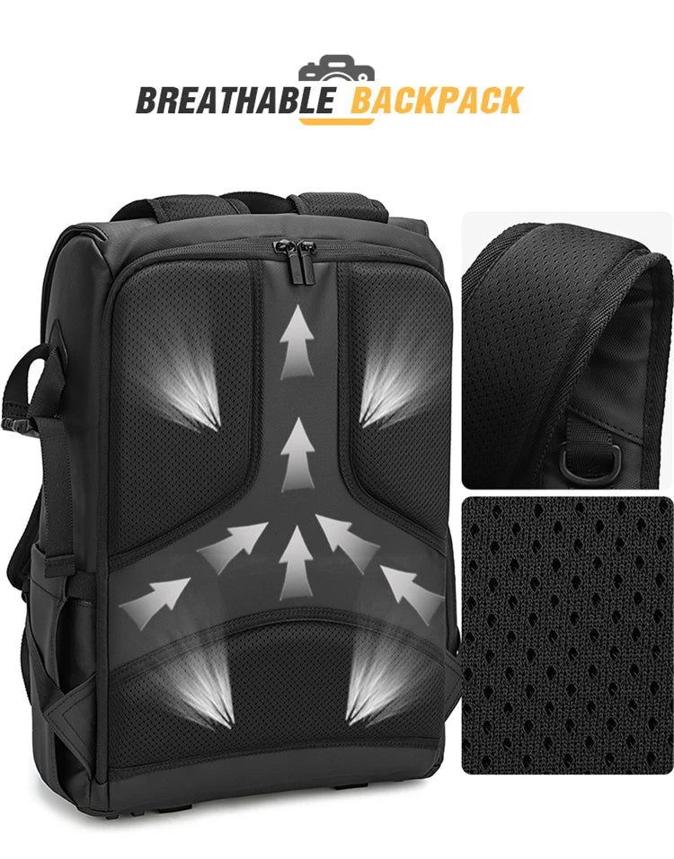 VoltNest Large Capacity Camera Backpack | Oxford Cloth DSLR Photography Travel Bag - VoltNest