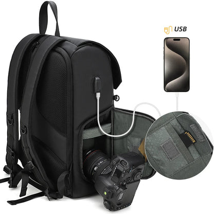 VoltNest Large Capacity Camera Backpack | Oxford Cloth DSLR Photography Travel Bag - VoltNest
